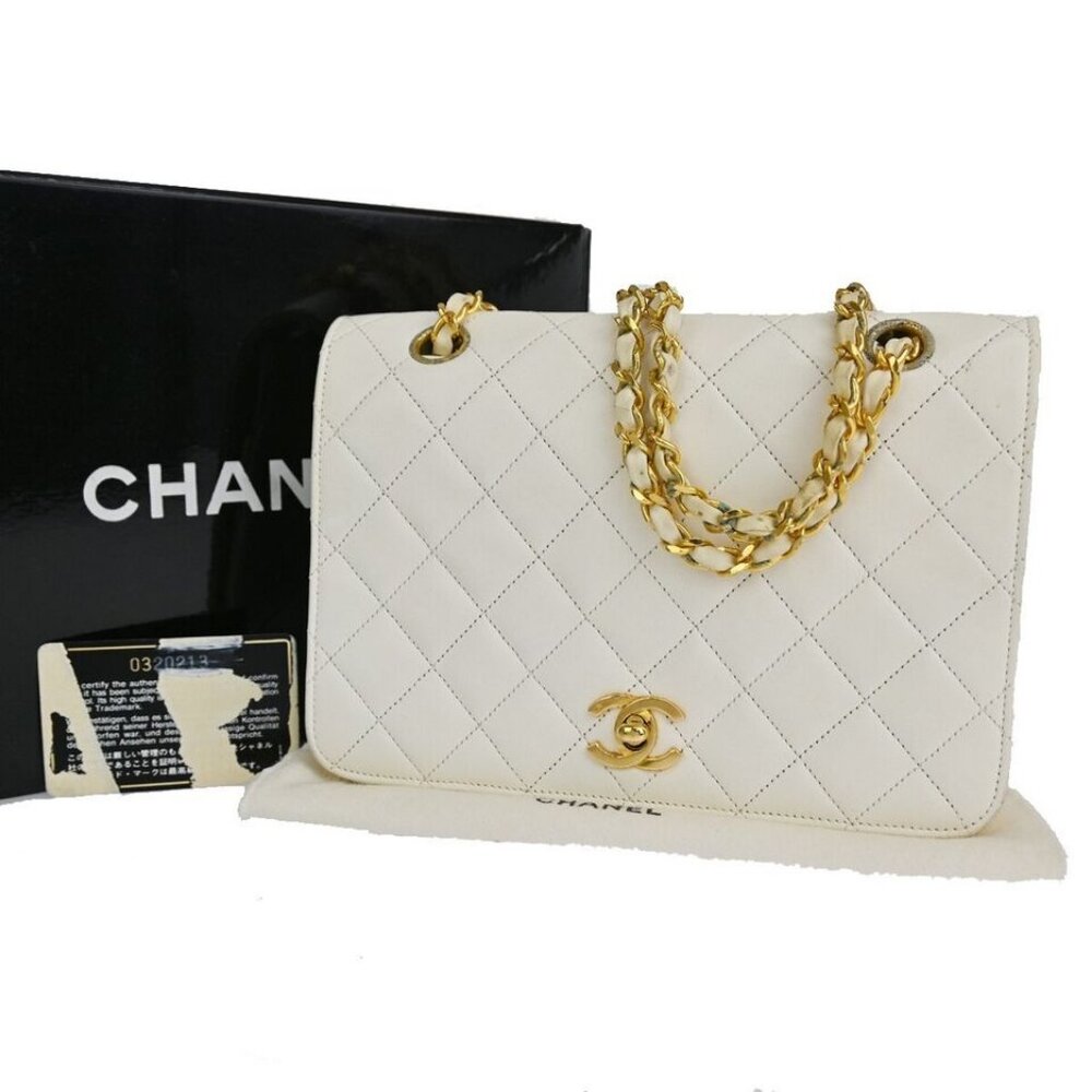 CHANEL CC Matelasse Full Flap Chain Shoulder Bag Leather WE GHW Vintage